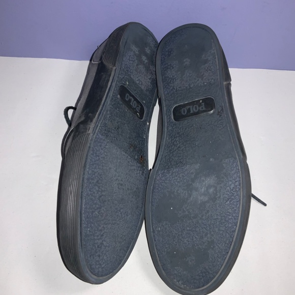 Polo Ralph Lauren Faxon low top sneakers walking shoes Sz 10.5D grey - Picture 5 of 7